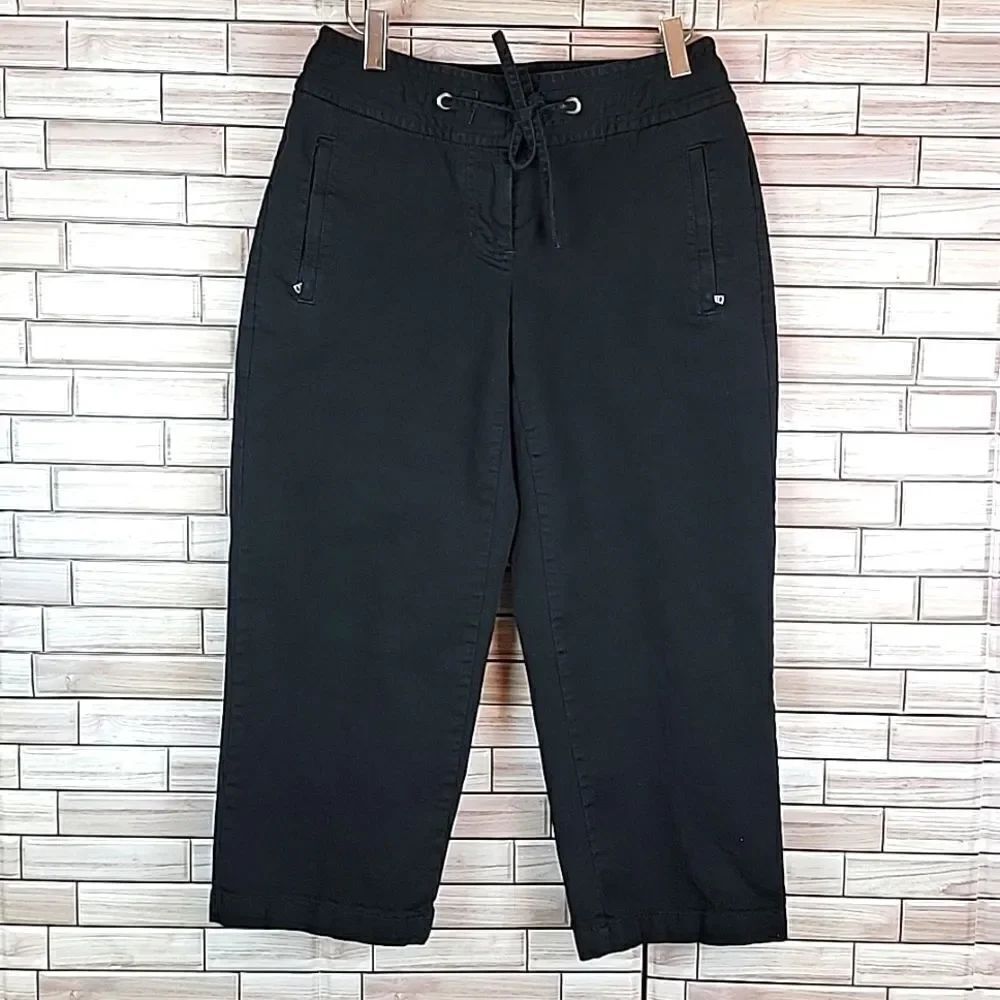 Liz Claiborne capris pant - Black Stretch Cotton Womens Size 4